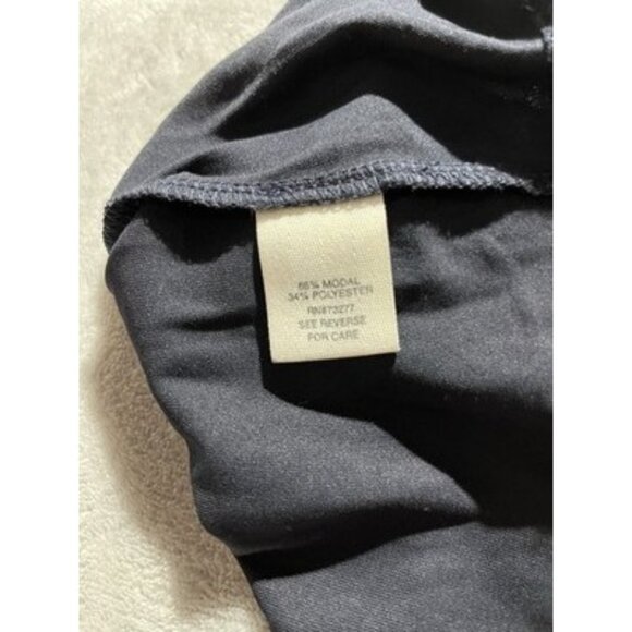 NWT Mudd Women's Large Navy Floral Lace Up Drop Shoulder Dress - Picture 9 of 12